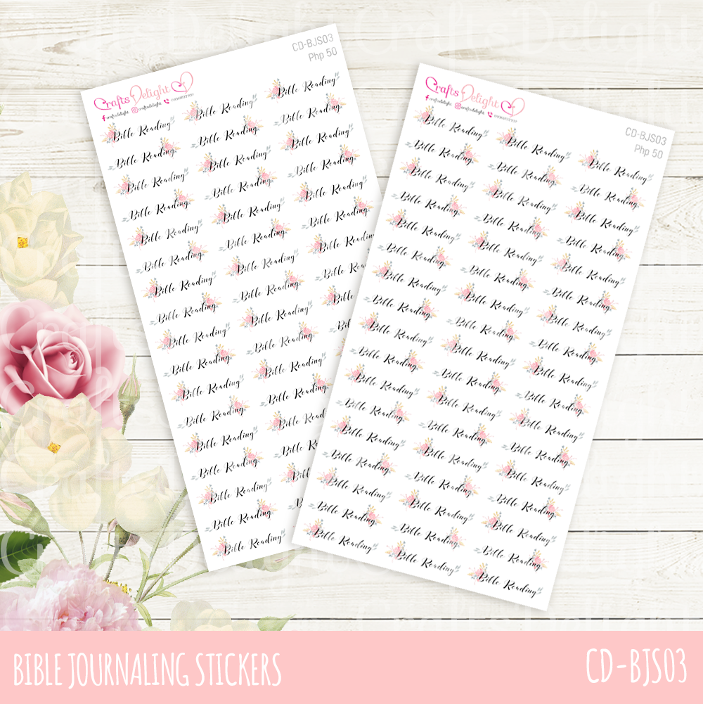 Bible Reading Script Stickers for Bible Journaling